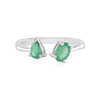 Anello in argento con Smeraldo Russo