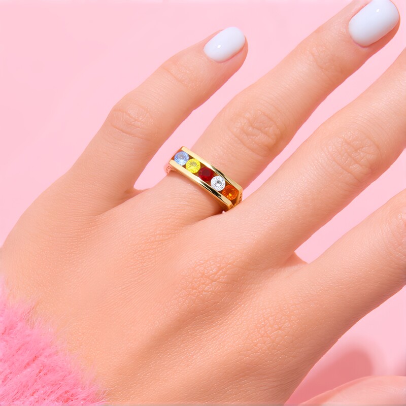 9K Fancy Sapphire Gold Ring (Ornaments by de Melo)