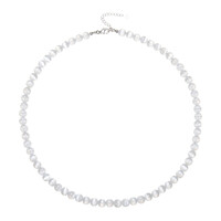 Selenite Silver Necklace