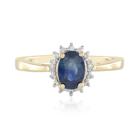 Blauer Saphir-Goldring