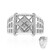 Bague en argent et Zircon (Remy Rotenier)