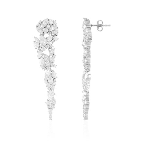 Pendientes en plata con Zircón (de Melo Essence)