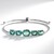 Bracciale in argento con Fluorite Verde