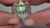 Zilveren ring met een Groene Fluoriet