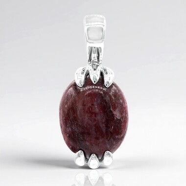 Ciondolo in argento con Thulite