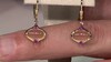 Pendientes en plata con Piedra de luna melocotón (KM by Juwelo)