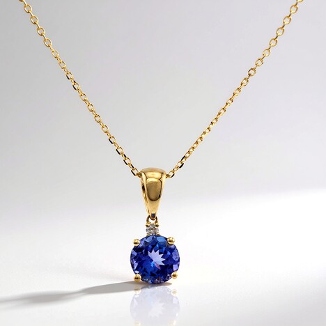 Collana in oro con Tanzanite AAA