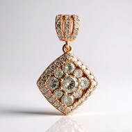 Colgante en oro con Diamante rosa de Francia de Argyle VS1 (Annette)