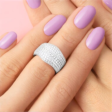 Anillo en plata con Zircón (de Melo)