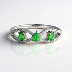 Anello in argento con Lemshuku Tsavorite