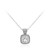 White Topaz Silver Necklace