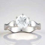 Bague en argent et Quartz blanc