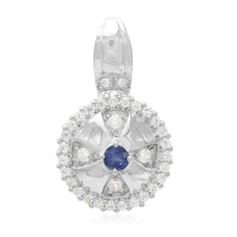 Colgante en plata con Zafiro de Kanchanaburi