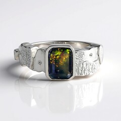 Anello in argento con Opale Mezezo