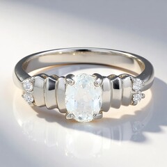 Anello in argento con Berillo Himalayano