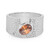 Bague en argent et Zircon orange