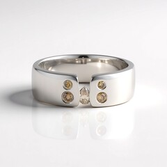 Anello in argento con Diamante Champagne I2 (de Melo Essence)