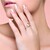 Zilveren ring met een I1 Argyle-Rose de France diamant (Annette)
