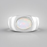 Welo Opal Silver Ring