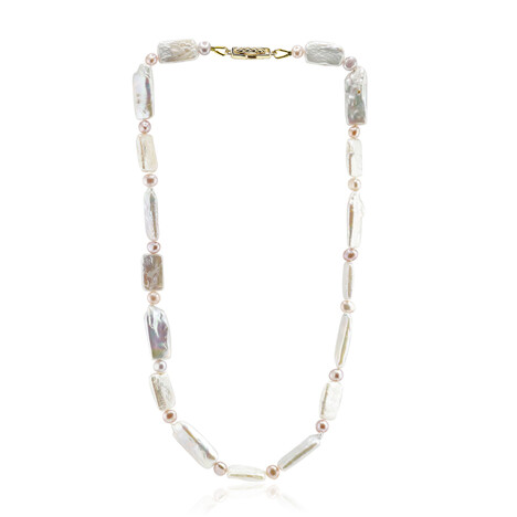 Keshi-Perlen-Silberhalskette (TPC)