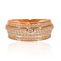 Anello in oro con Diamante Rose de France SI1 di Argyle