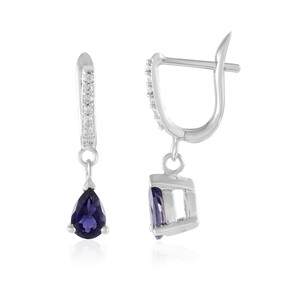 Orecchini in argento con Iolite