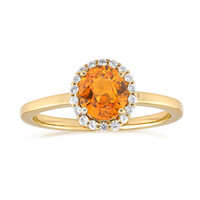 Bague en or et Saphir orange de Ban Ka Cha