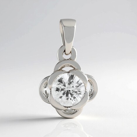 Ciondolo in argento con Zircone