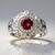 Anello in argento con Rodolite