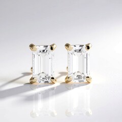 Orecchini in oro con Zaffiro Bianco (Adela Gold)