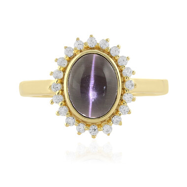 Bague en argent et Sillimanite œil-de-chat