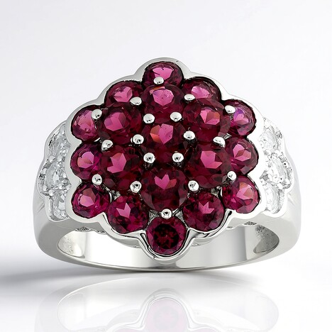 Anello in argento con Rodolite