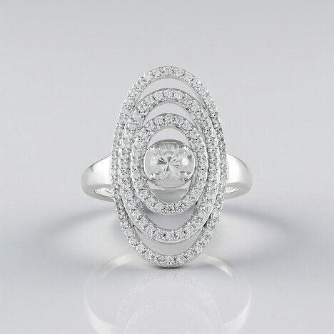 Anello in argento con Zircone