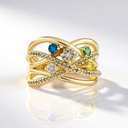 Anillo en oro con Diamante chocolate I2 (SUHANA)
