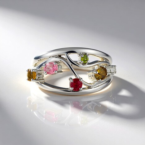 Anello in argento con Tormalina