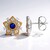 Orecchini in argento con Spinello Cobalto (Gems en Vogue)