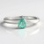 Anello in argento con Smeraldo Russo