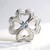 Charm in argento con Topazio Blu Svizzero (Annette)