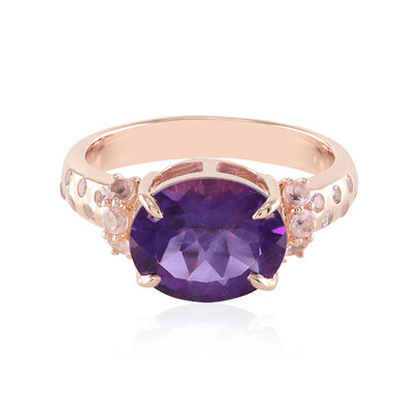 Sibirischer Amethyst-Silberring (Adela Silber)