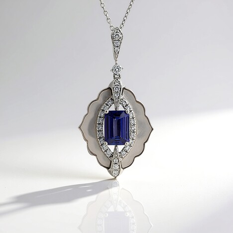 Collana in oro con Tanzanite AAA (CIRARI)