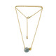 Collana in argento con Fuchsite (dagen)