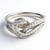 Anello in argento con Zaffiro Bianco