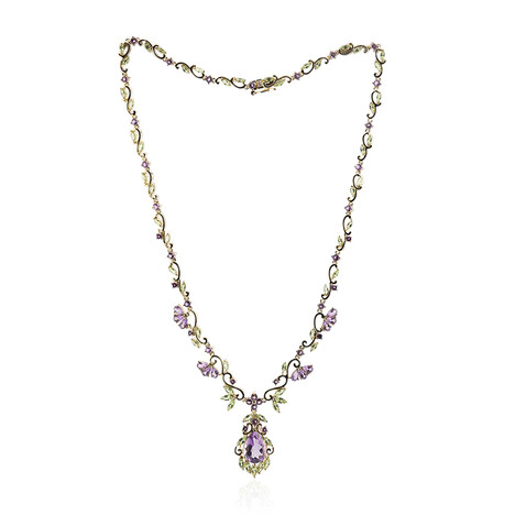 Amethyst-Silbercollier