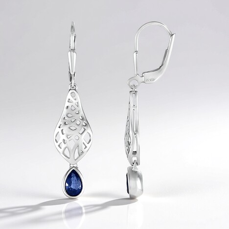 Orecchini in argento con Cianite del Nepal