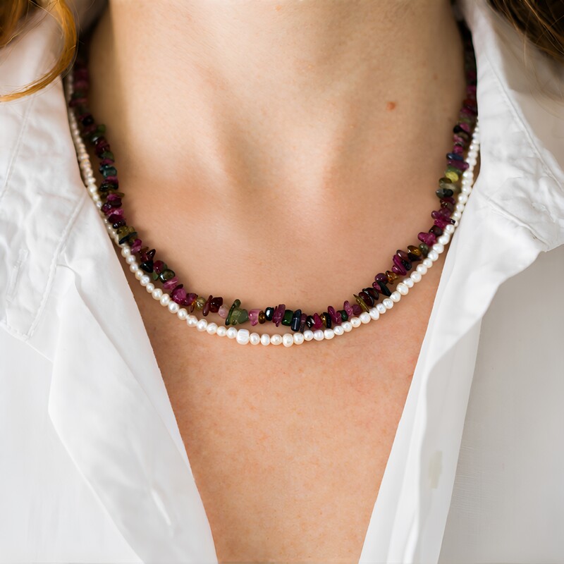 Collana in argento con Tormalina