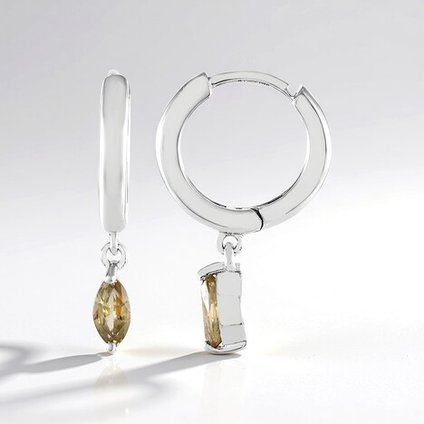 Orecchini in argento con Zircone Giallo
