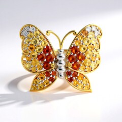 Anello in argento con Citrino Madeira