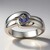 Anello in argento con Tanzanite (non riscaldata) (Pallanova)