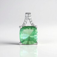 Ciondolo in argento con Fluorite Verde