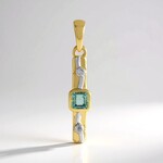 Ciondolo in argento con Smeraldo Color Paraiba (SAELOCANA)
